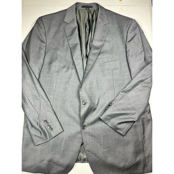 Paul Betenly Mens 48L Grey Soft 100% Wool Thomas Blazer Sport Coat Suit Jacket - Picture 1 of 10